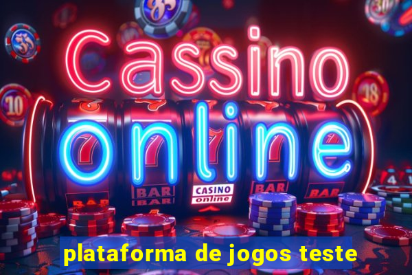 plataforma de jogos teste